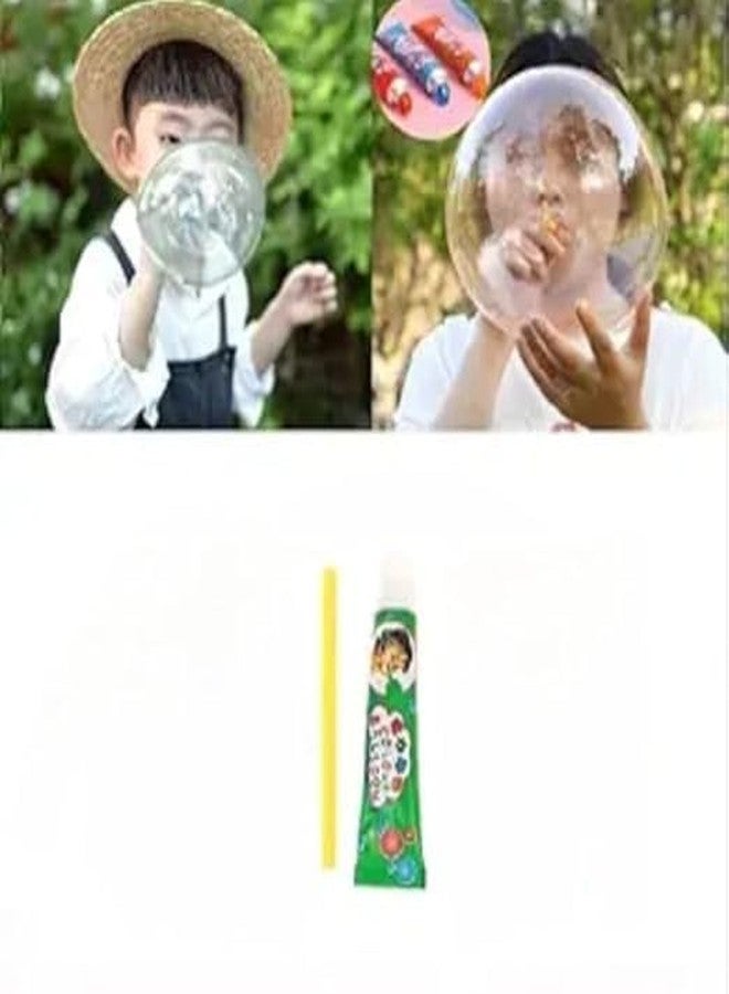 SYPM Blow Plastic Bubbles Toys(Pack of 5 Tube) Large Bubble Balloons for Kids, Outside Party Birthday Gift Great Original Bloonies Bubble Making Bubbles DIY Crafting Childhood Nostalgia Toy India - Image 1